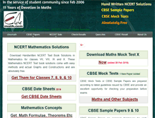 Tablet Screenshot of cbsemathspapers.com